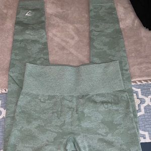 Gymshark camo seamless scrunch bum leggings